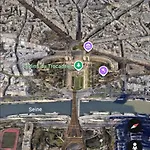 Tour Eiffel ,champs-elysees, Flandrin *