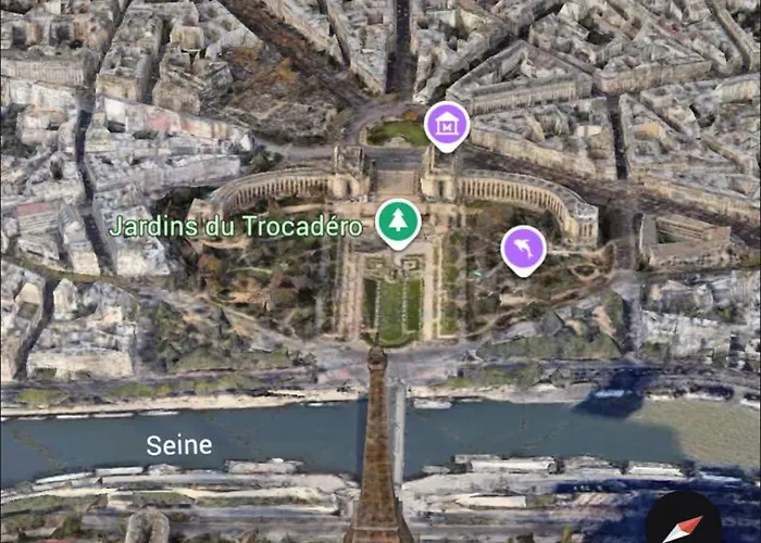 Tour Eiffel ,champs-elysees, Flandrin *